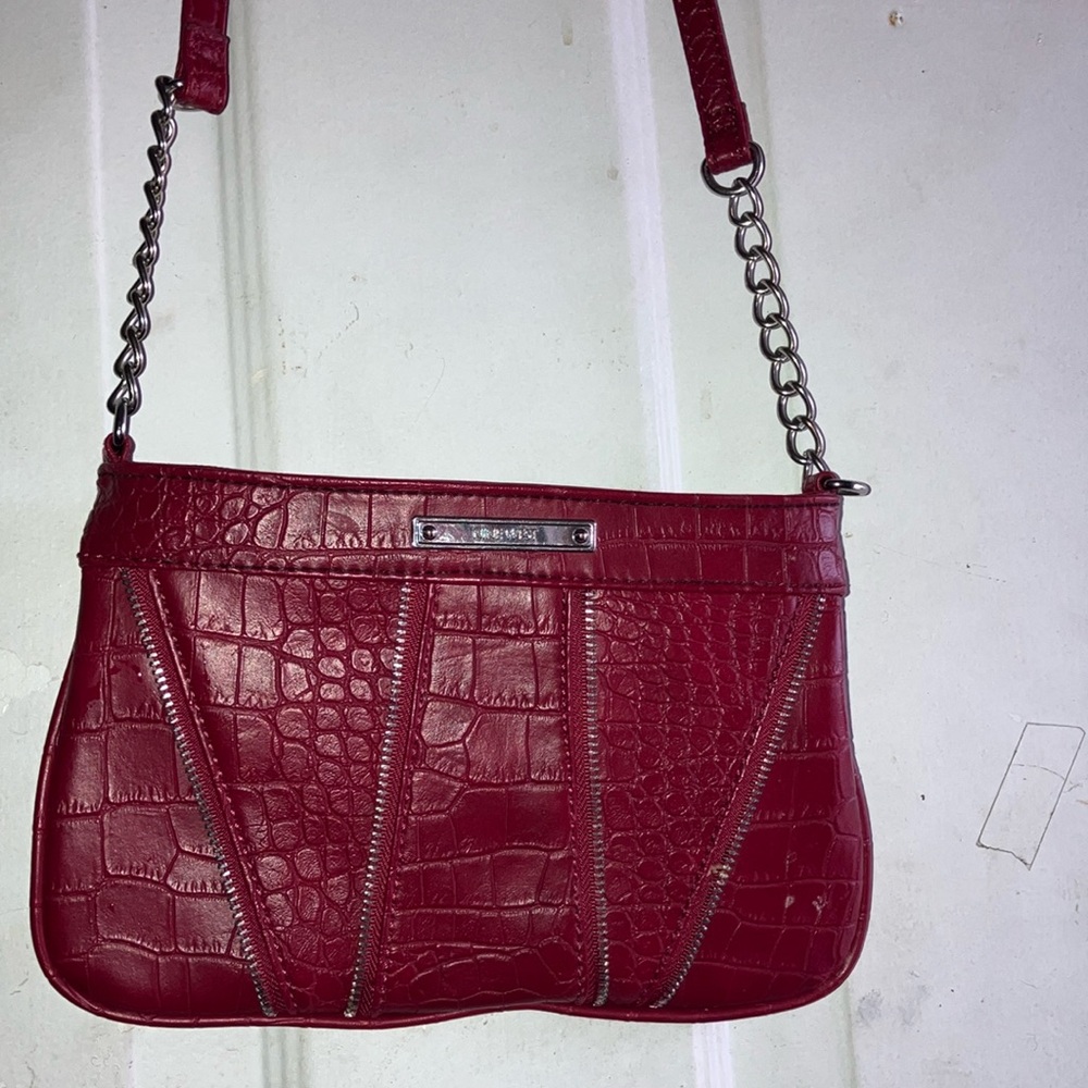 Dark Red-Wine Nine West crossbody/shoulder-strap